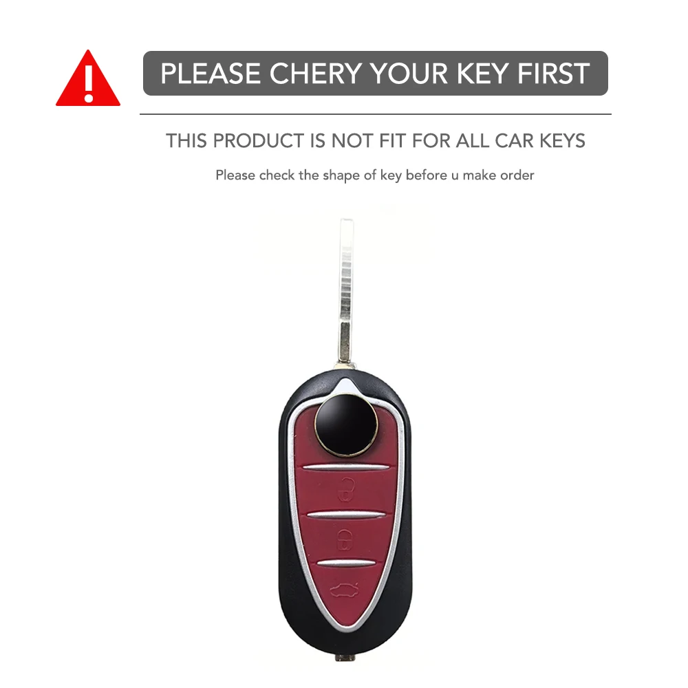 3 زر سيليكون غطاء مفتاح السيارة الحال بالنسبة ألفا روميو ميتو جيوليتا GTO 159 GTA 4C ميتو الوجه عن بعد المفاتيح الجلد حامي قذيفة