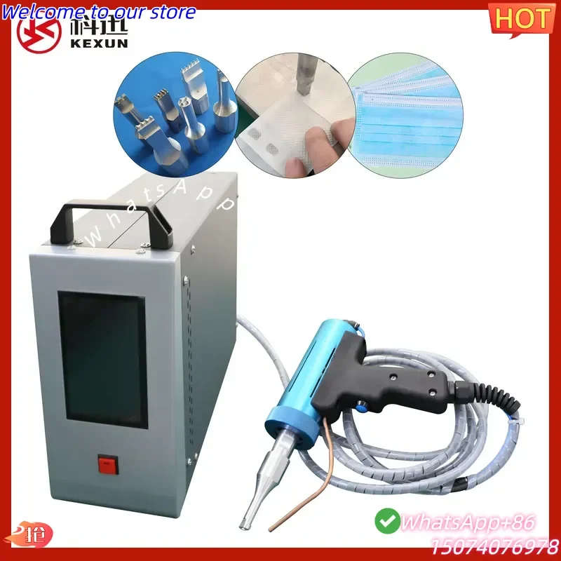 2026 KEXUN Portable Handheld 35KHz/28KHz 8000~1200W Plastic Spot Welder New Industrial Car Riveting 220V 0.1-20mm
