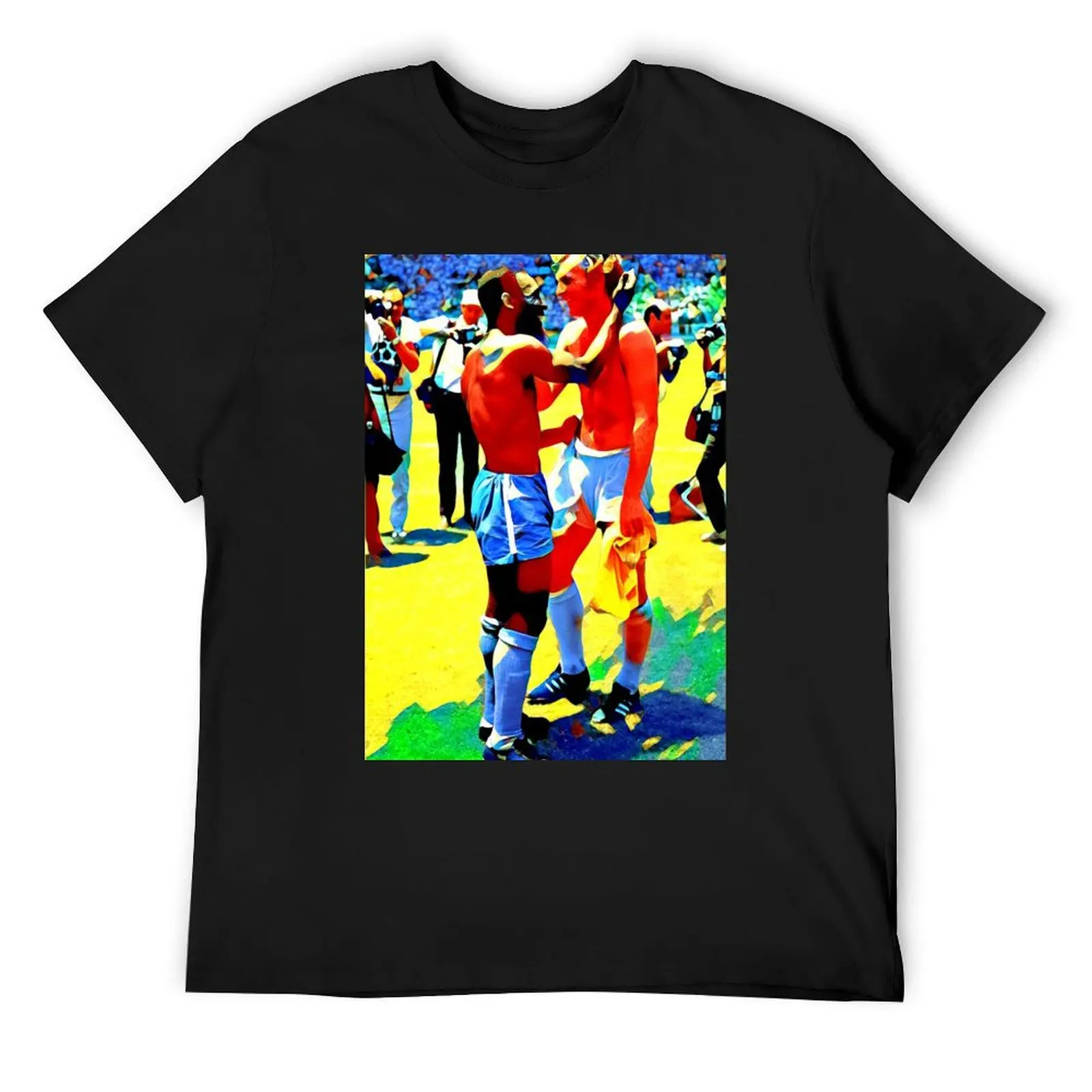 Bobby Moore and Pele Iconic Interpretation T-Shirt graphics custom shirt men graphic t shirts