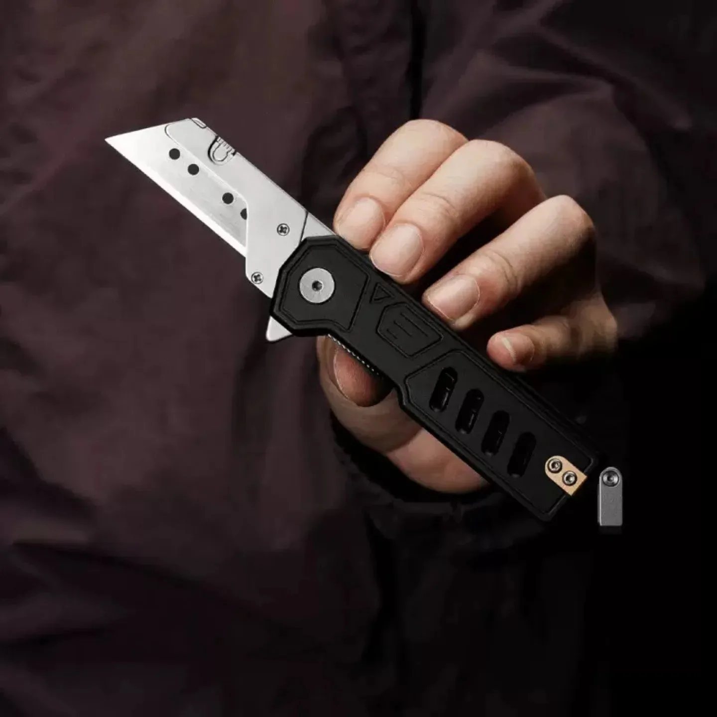 NEW Aluminum Alloy Mini EDC Box Cutter Portable Keychain Utility Knife Outdoor Light Cutting Express Package Opener Craft Tool