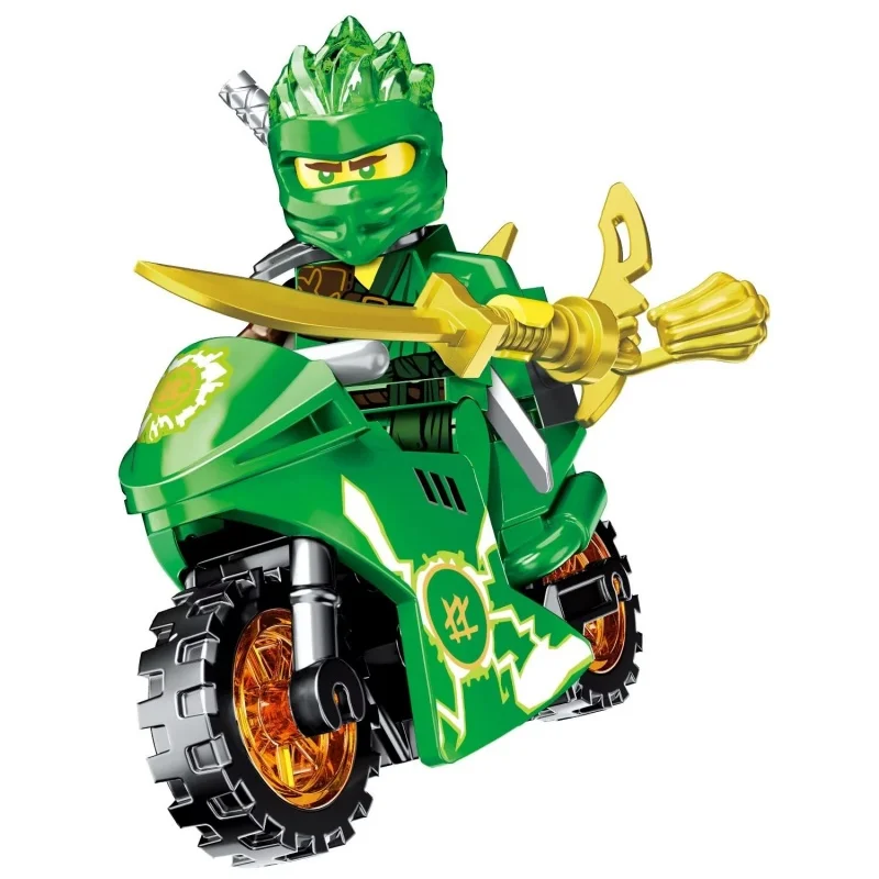 Ninja Series Cool Motorcycles Building Blocks Kai Jay Cole Lloyd Interlocking Bricks Assemble Hobby Collectible Toys - view 5