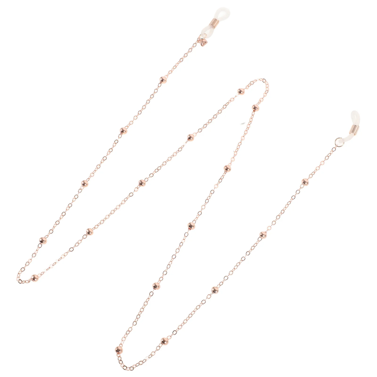 

Rose Gold Chain Eyeglass Strap Women Anti-Skid Spectacles Chain Holder Literary Style Glasses Cord for Sports Hiking Cycling