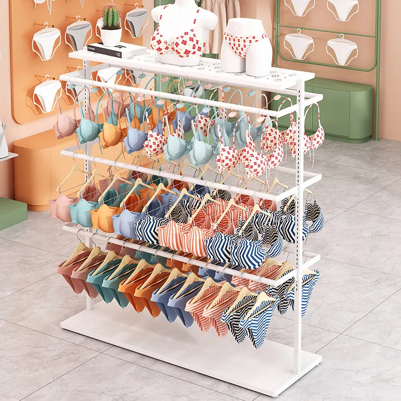 Adjustable underwear, underwear, Nakajima display rack, floor-to-ceiling bra, shorts, double-sided multi-layer side hangers,