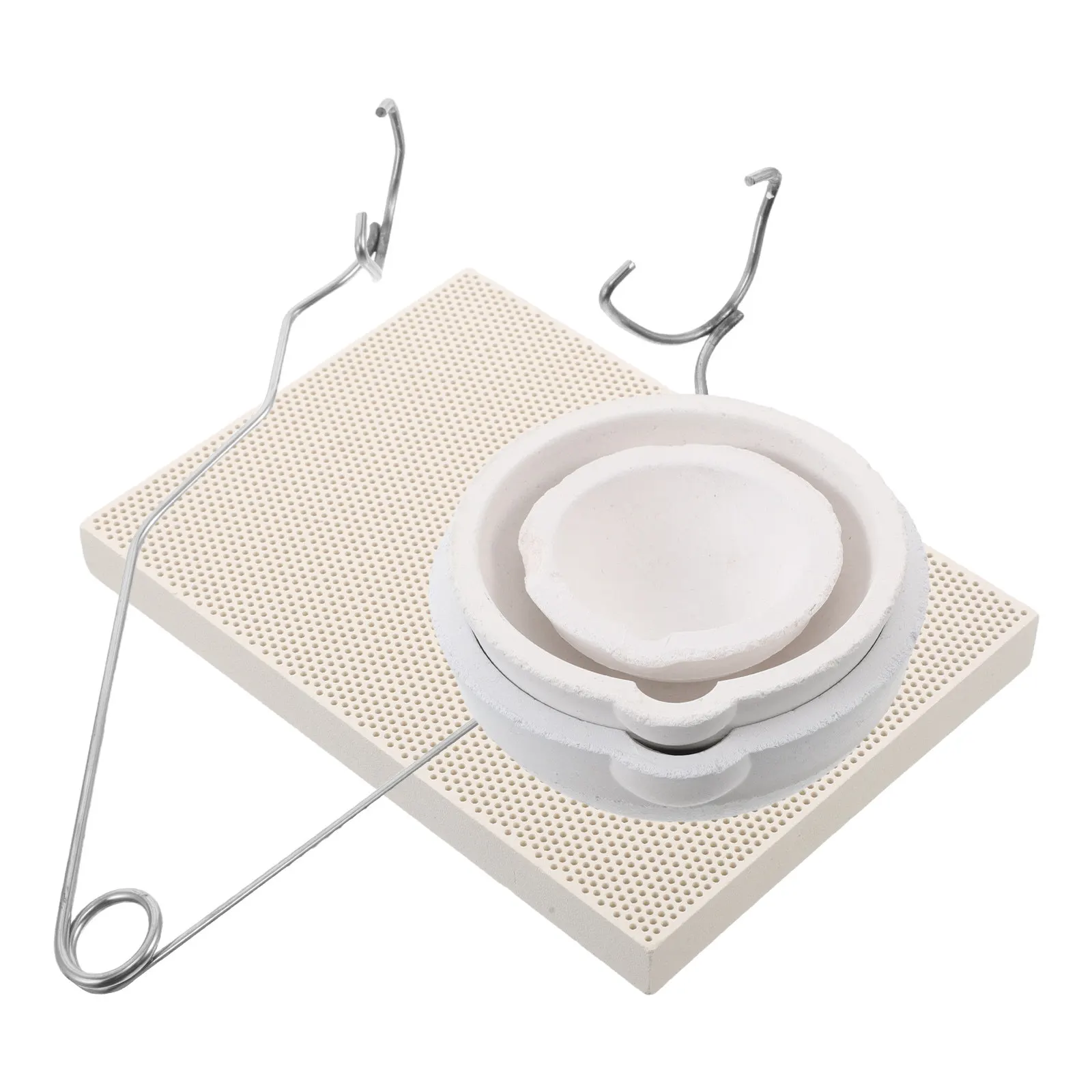 1Set Metal Portable High-temperature Quartz Melting Crucible Bowl For Jewelry Making Metal Caster Casting Home view 6