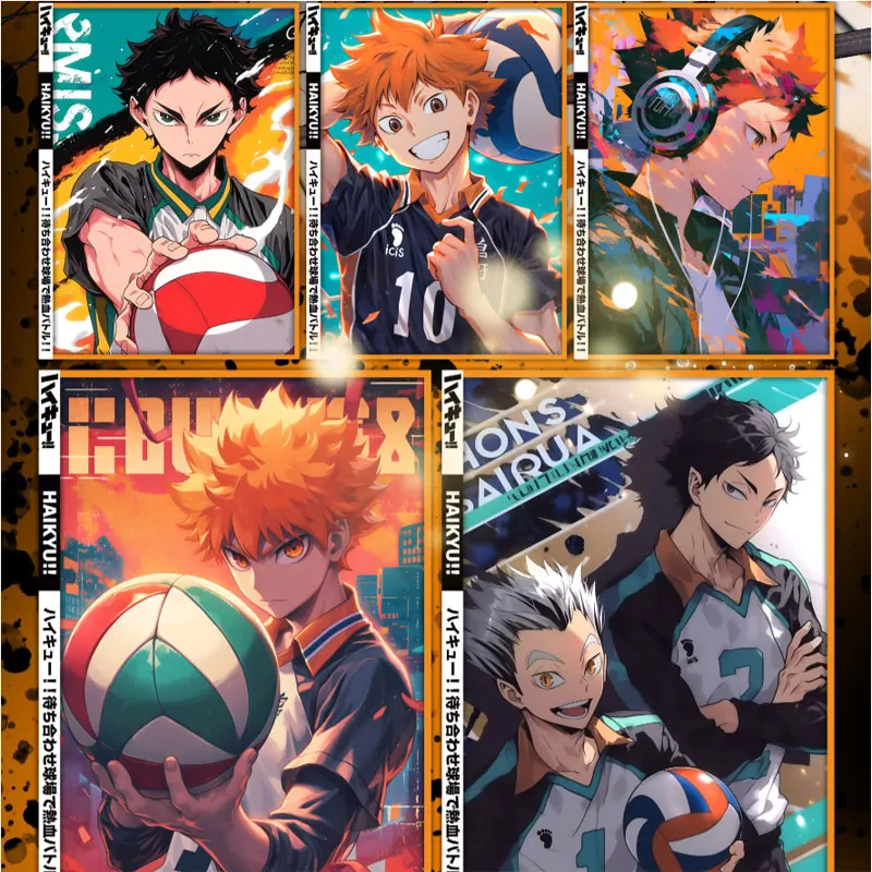 Case Wholesale 2024 Newest B5 Size Haikyuu Collection Card Japanese Anime Kageyama Kgym Cityboy Booster Box Hobbies Gift Party