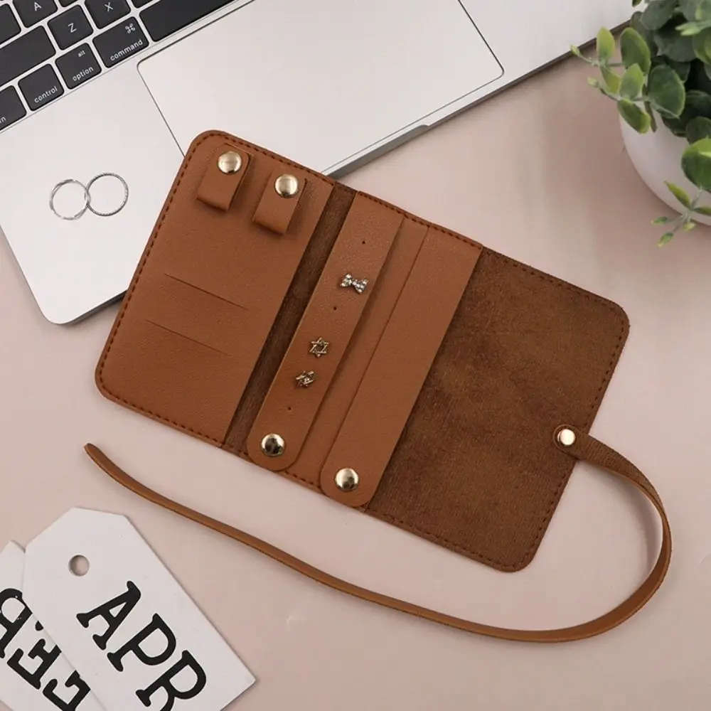 

Foldable Jewelry Organizer Roll Lightweight Portable Jewelry Case Bag Rings Display Travel Storage Packing Pouches for Necklaces