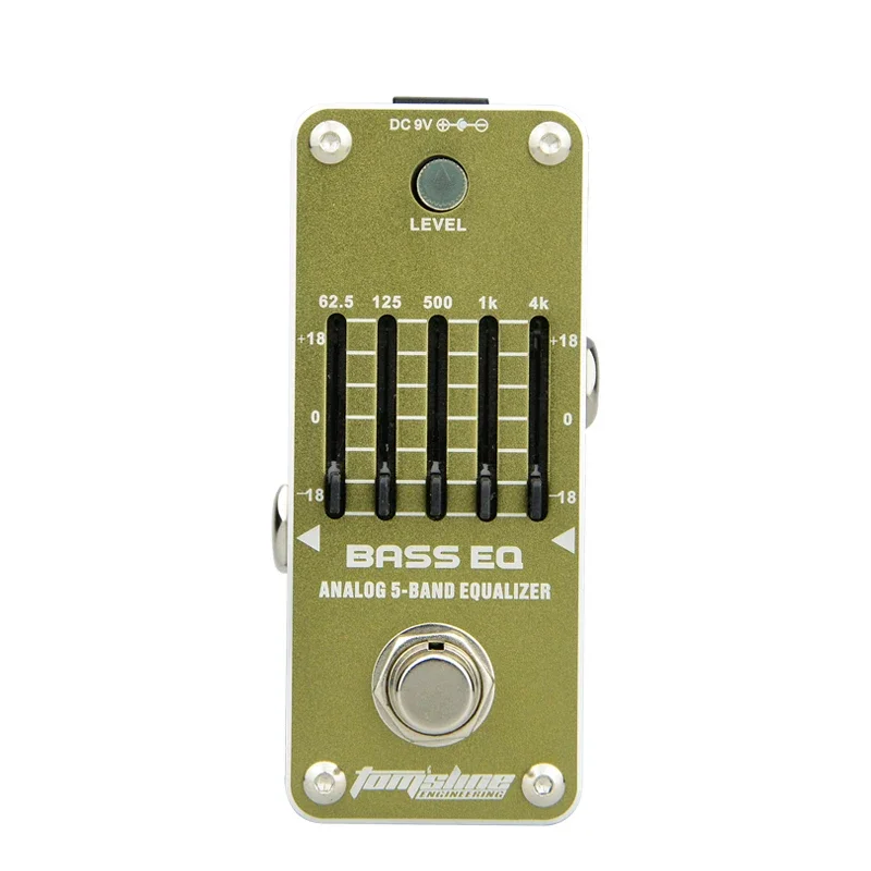 Aroma AEB-3 Bass EQ Analog Electric Bass Guitar Effects Pedal 5-Band Equalizer True Bypass Pedal Guitar Parts & Accessories