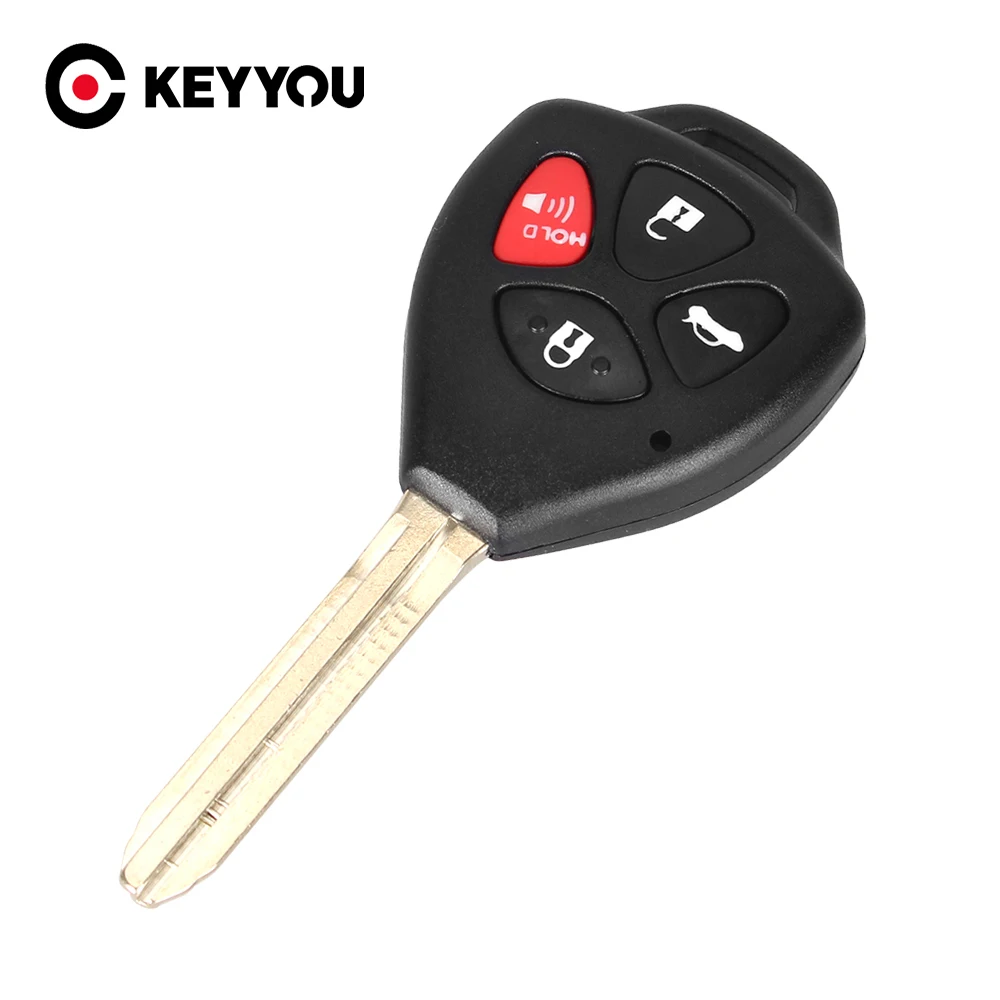 

KEYYOU 10x 4 Buttons Remote Car Key Shell Case Fob For Toyota Camry 2007 2008 2009 2010 Avalon Corolla Matrix RAV4 Venza Yaris