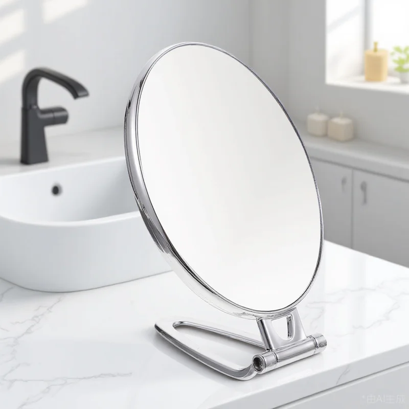 

3X Magnifying Makeup Double Sided Vanity Mirror For Bathroom Bedroom Desktop Dresser Lightweight Clear Swivel Mirror
