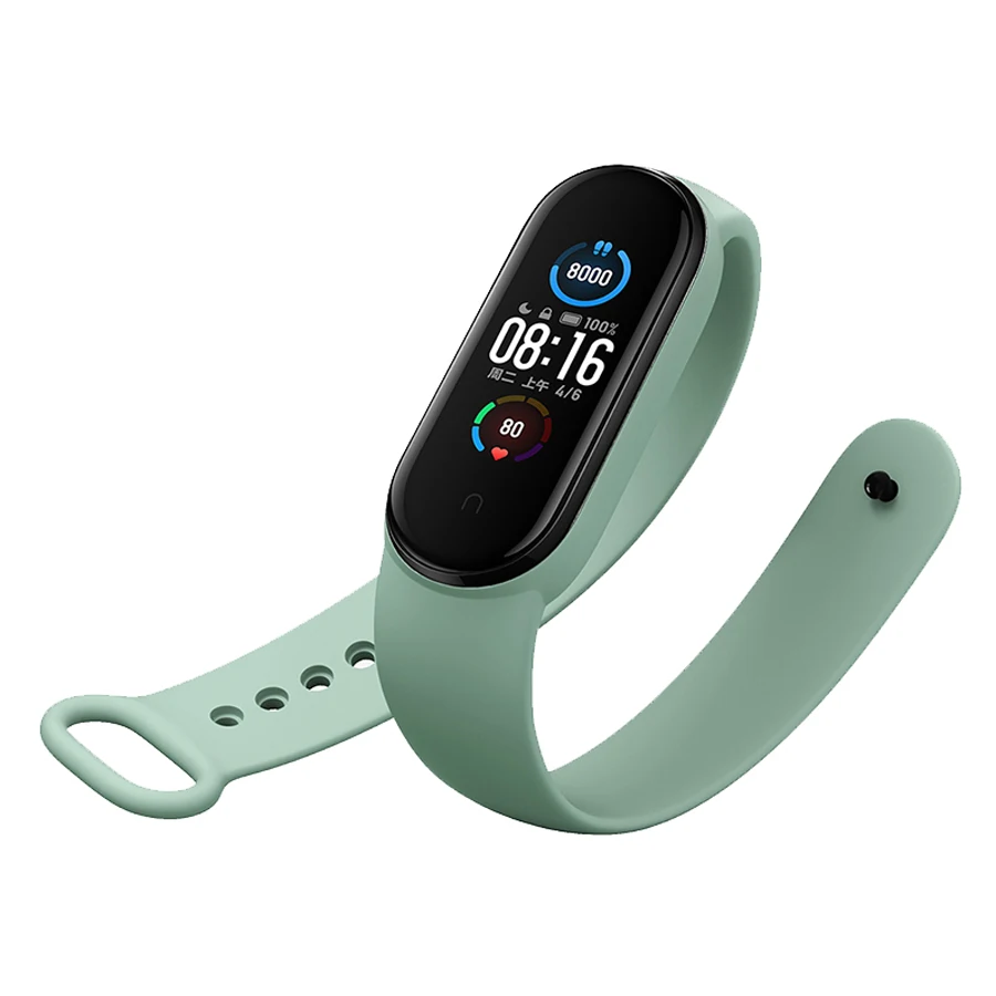 Silikonowa bransoletka dla Xiaomi MiBand 5 6 7 Pasek sportowy Kolorowa opaska na nadgarstek dla Xiaomi Mi Band 7 6 5 Akcesoria do inteligentnych opasek