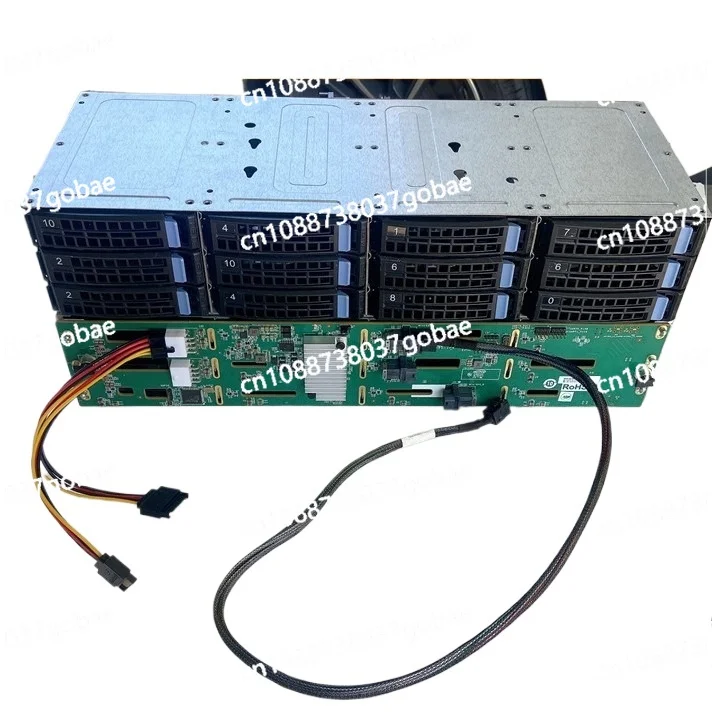 12-Disk 3.5-inch 6Gb hard disk cage 12Gb storage NAS CDN hot-swappable SAS series chassis