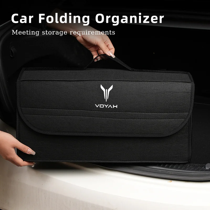 Car Trunk Organizer Bag Foldable Stowing Tidying Storage Box Interior Accessories For Voyah FREE 2021 2022 2023 2024