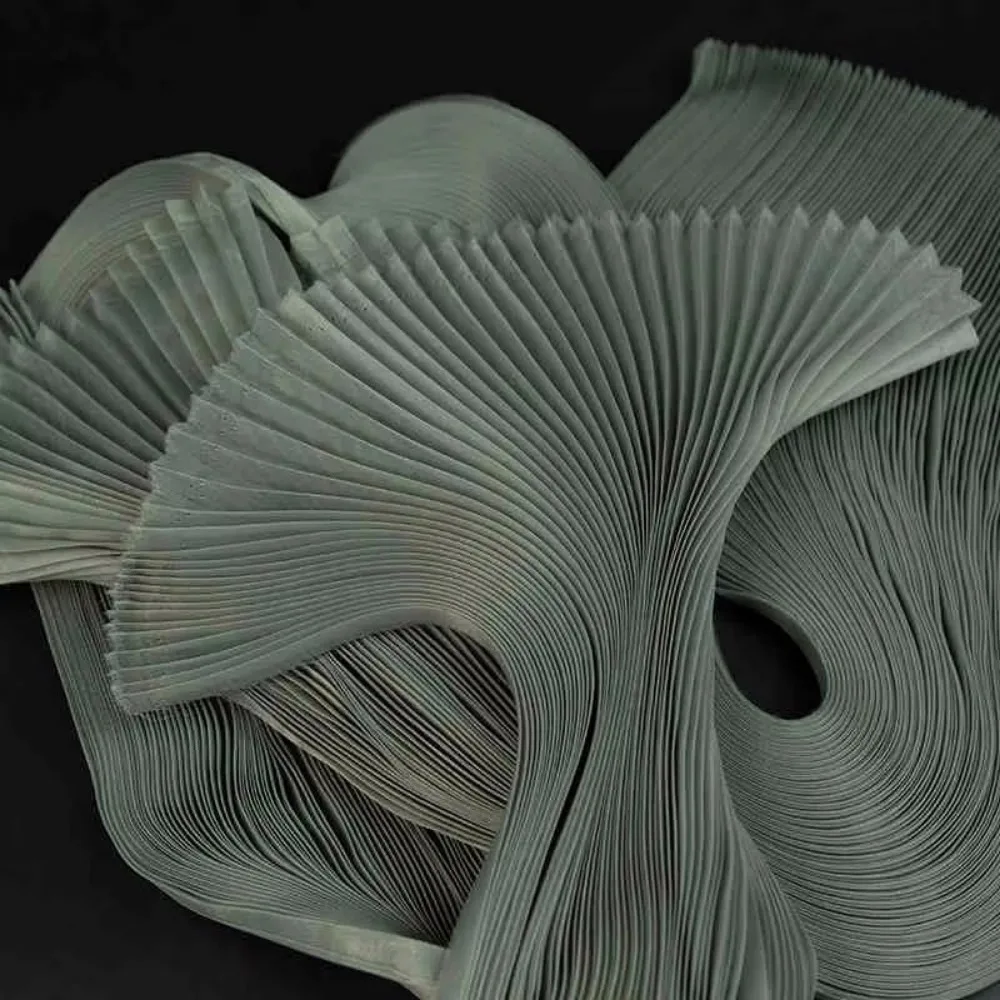 Mała plisowana organza z drobnymi zmarszczkami, szerokość 142 cm, 1 jard, tkanina designerska na sukienki, ręcznie robiona, DIY, sztywny materiał, dekoracja sceniczna.