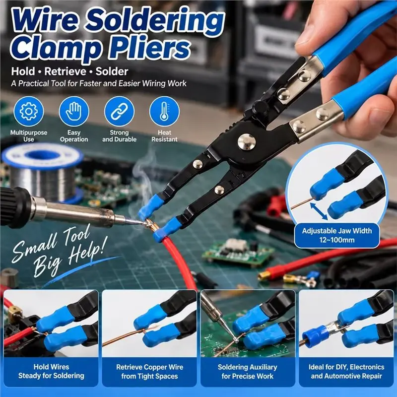 LNHF For Precise Wire Gripping Soldering Wire Clamp- Ideal For Electronics Repair& DIY Projects, Assists In Soldering