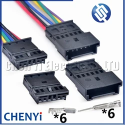 6 Pin Automotive Trunk License Plate Light Connector Steering wheel  plug 1719684-1 1703874-1 4B0971978B 4B0 971 978