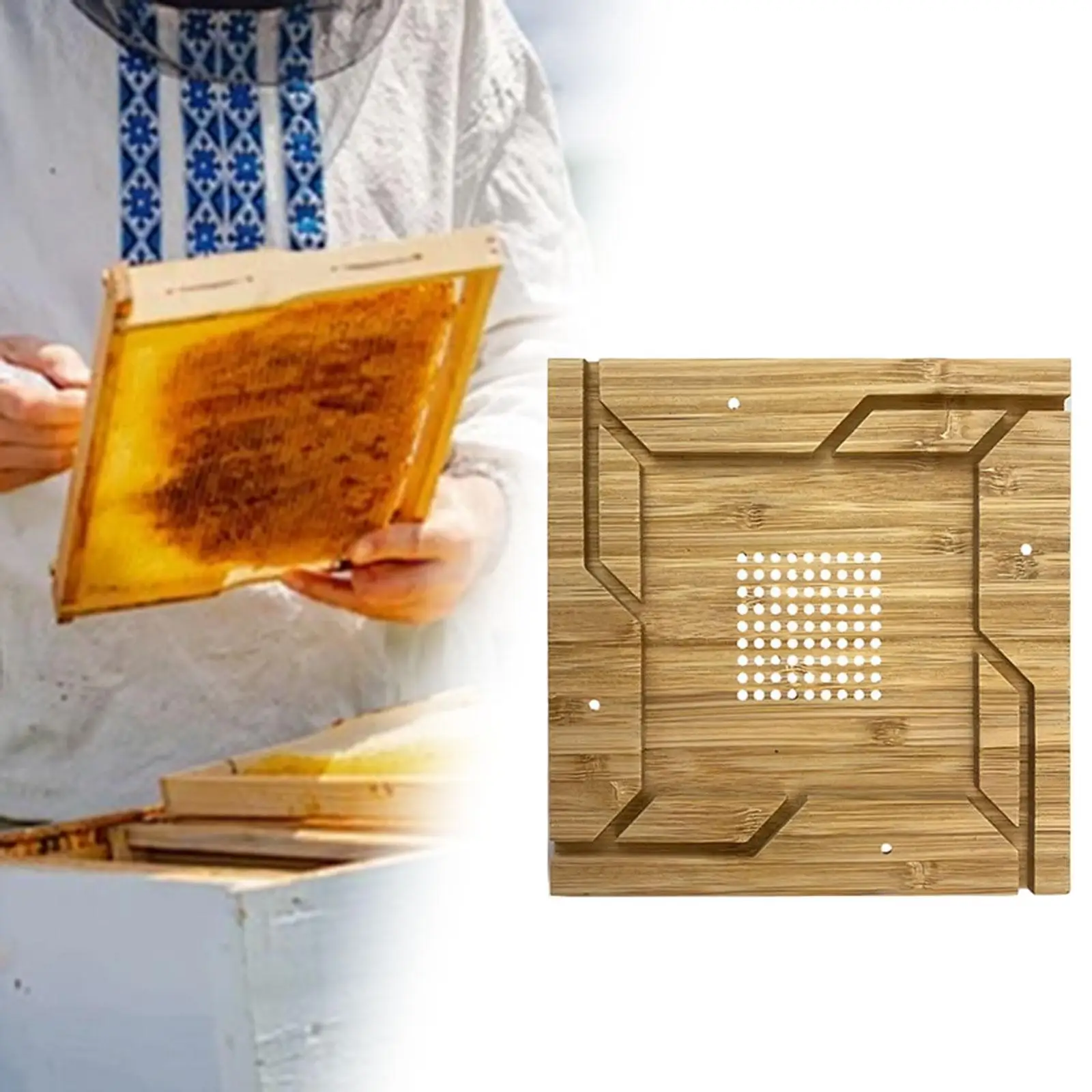 Bee Escape Board Portable Effective Bee Management Easy Installation Compact 7.87inchx7.87inch Beekeeping Tool Accessories