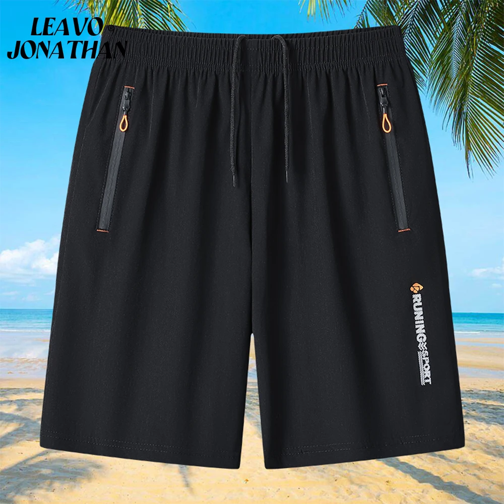 Sommer Männer Sport kurze Hosen männlich Strand im Freien schnell trocknen Reiß verschluss Tasche Shorts atmungsaktive Stretch Material Hosen Drops