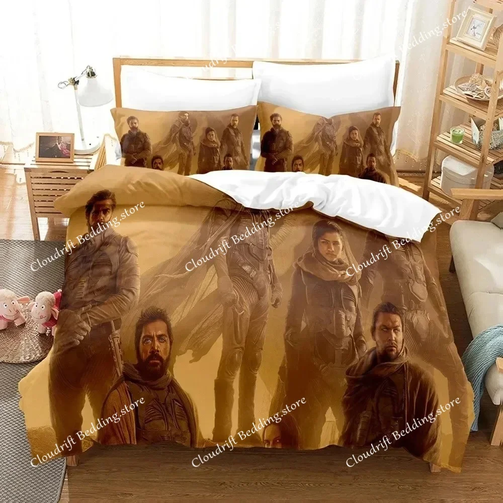 

3D Print Dune Bedding Set Duvet Cover Bed Set Quilt Cover Pillowcase Comforter king Queen Size Boys Adult Bedding Set