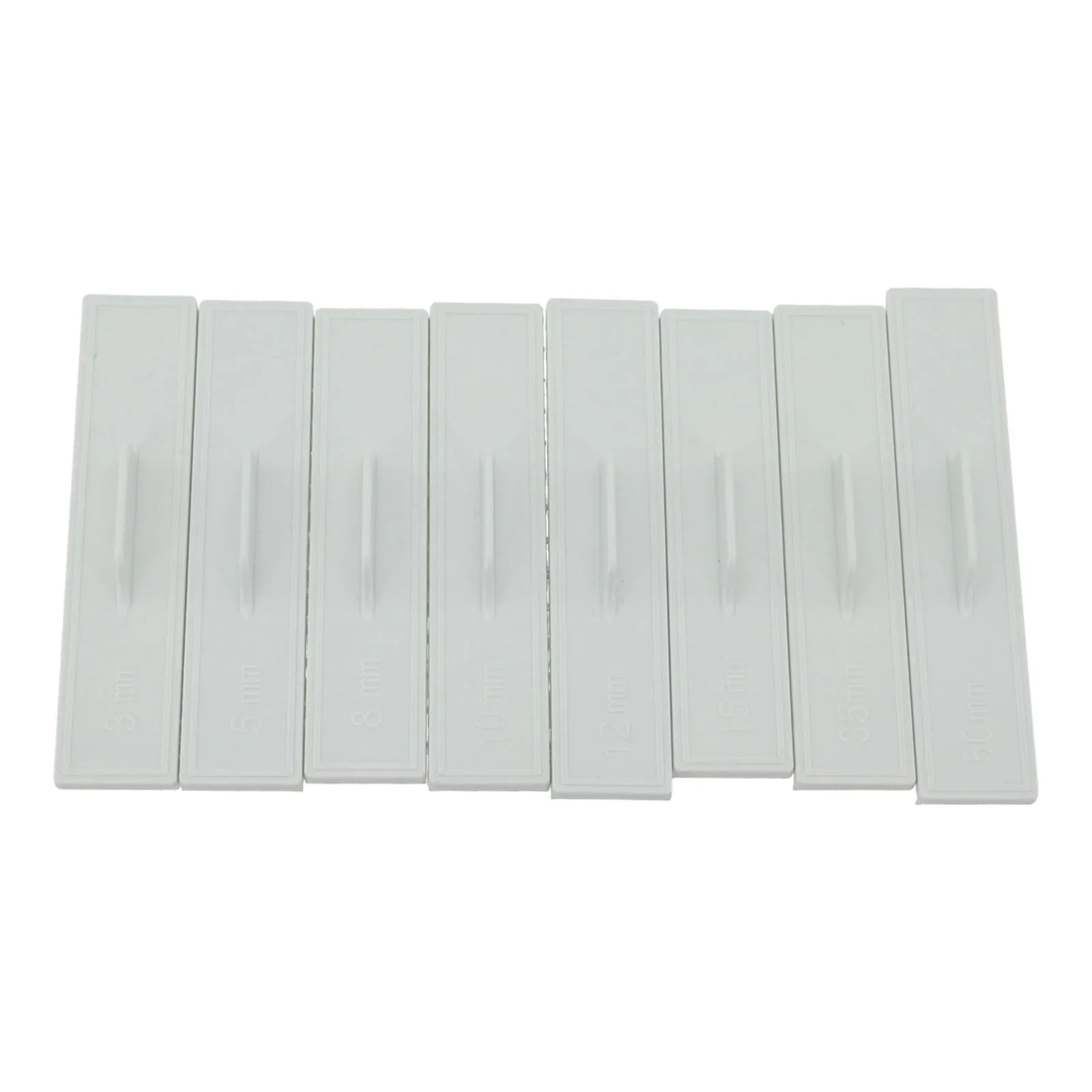 Biscuit Measuring Ruler Tools Set of 8 ABS Plastic for Accurate Width Measurements in Baking Cookies and Cakes