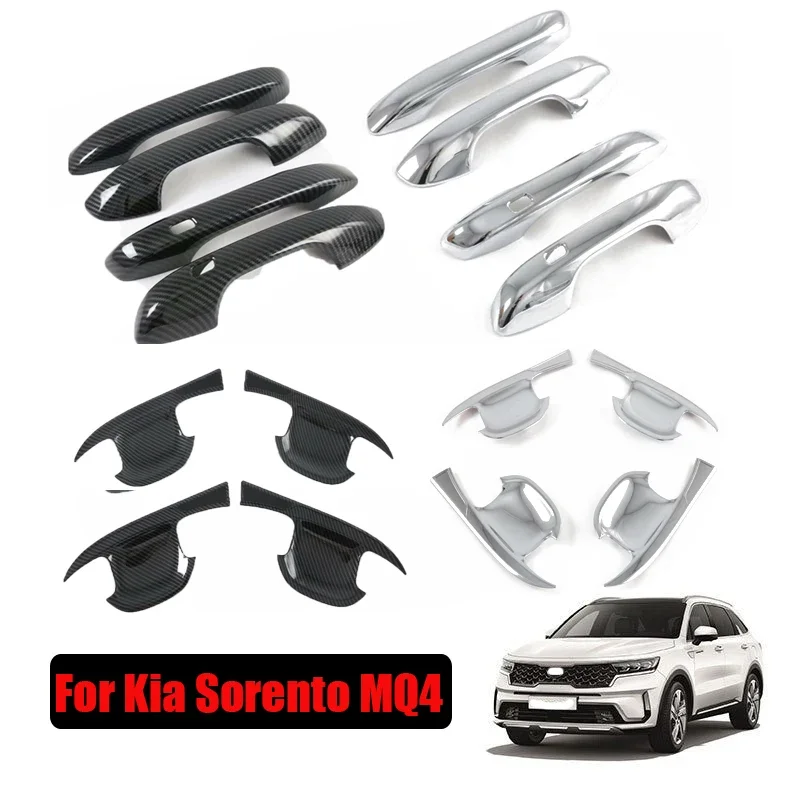 For Kia Sorento MQ4 2021 2022 2023 Accessories Car Door Handle Bowl Cover Trim Door Handle Catch Protection Cap Cover Trim