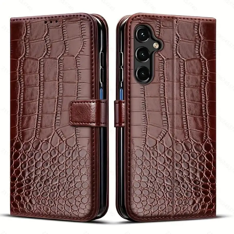 

Чехол для Samsung Galaxy A25, роскошный кожаный чехол-книжка с бумажником, чехлы для Samsung A25 A15 A35 A55 5G A05S A05, чехол для телефона