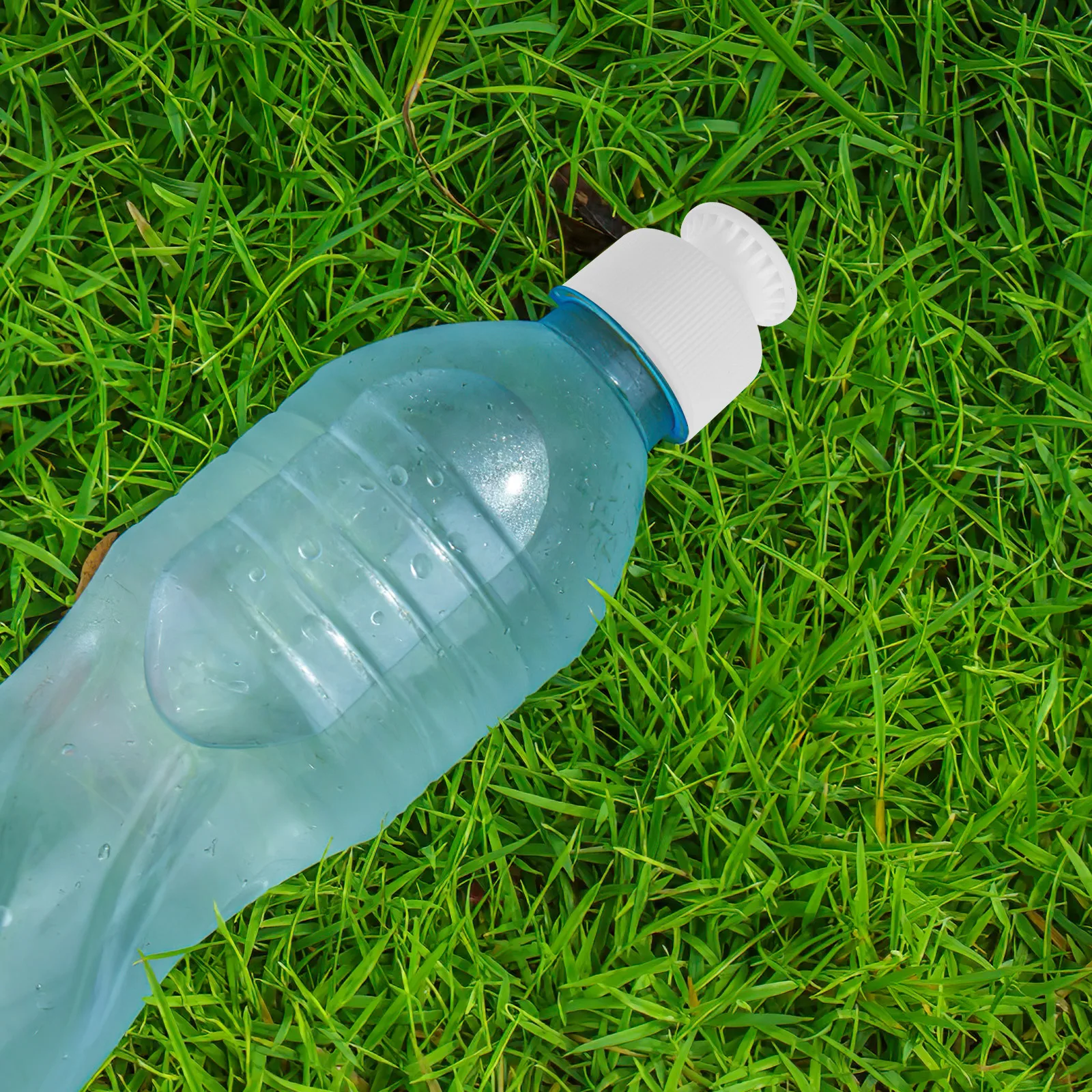 

24Pcs Reusable Push Bottle Caps Leak Proof Replacement Water Bottle Lids for Mineral Water and Sports Bottles