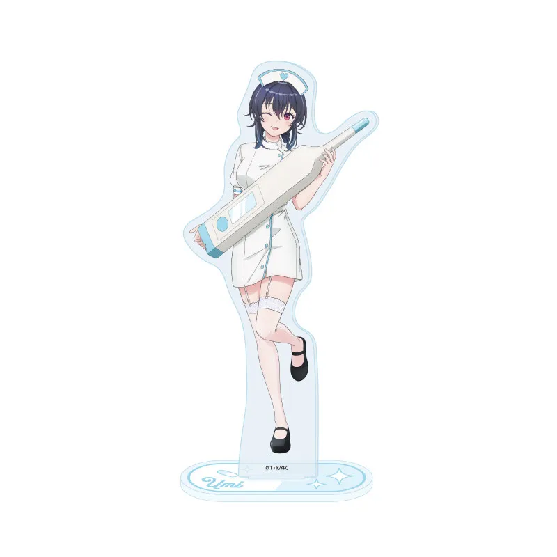 Anime I Made Friends with the Second Prettiest Girl in My Class Acrylic Stand Kura Nika Model Figure Cosplay Keychain Gifts 15cm