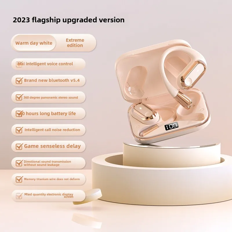

S108 ultra long endurance ear hanging ear AI voice control no delay stereo sound noise reduction wireless Bluetooth headset