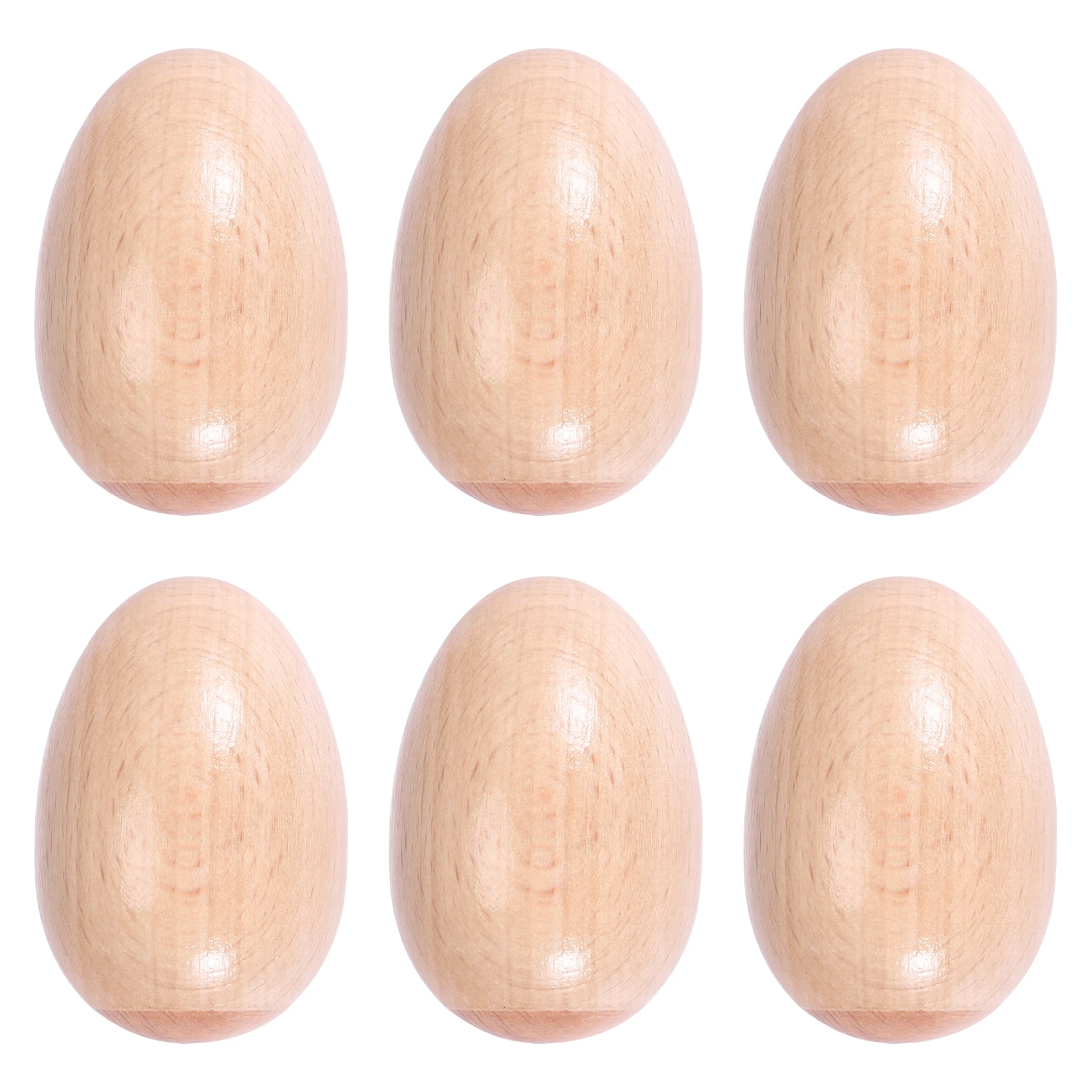 بيضة موسيقية خشبية قرع ، مجموعة من 6 أجزاء ، لعبة للأطفال