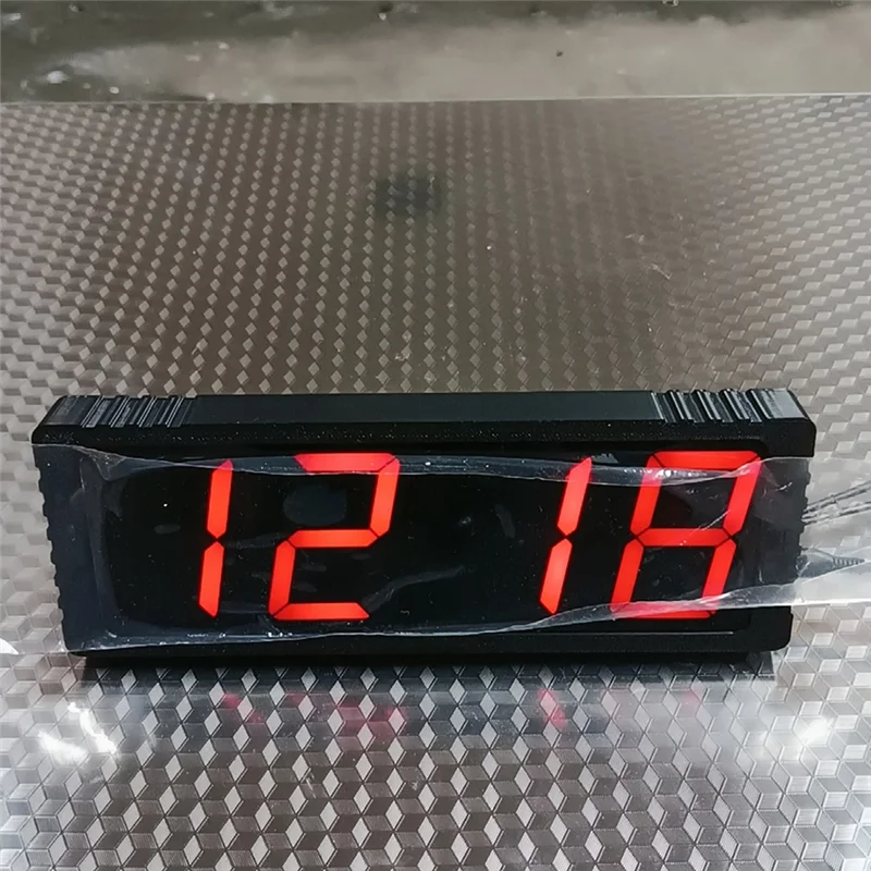 -BOFF GPS Satellite Synchronization 2.3-Inch LED Clock Auto Timing Calibration Alarm Clock USB Type-C 5V Power Adjustable Bright