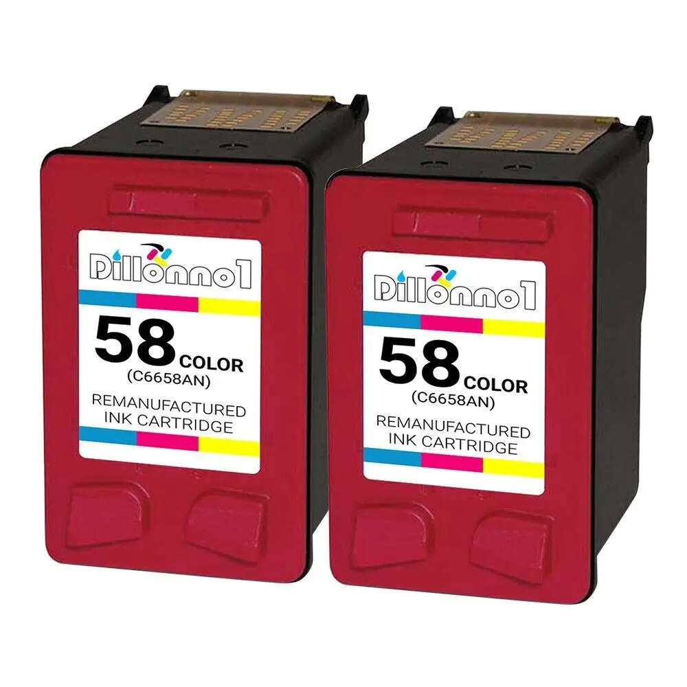 HP 58 remanufacturado 2pk para Photosmart 7150 7260/v/w 7350/v/w 7450/v/xi