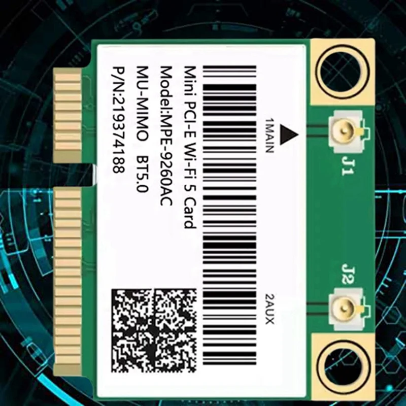 9260AC WiFi Card 2033M Dual-Band BT5.0 MINIPCIE +2X 8DB Antenna Hot Sale in Stock
