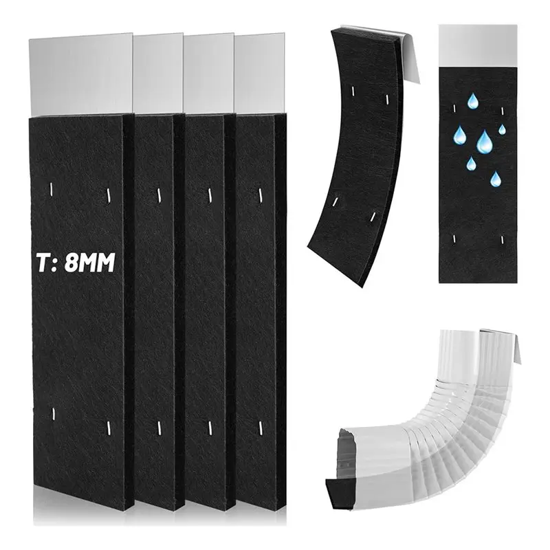 A50I Rain Noise Downspout 2.6 X 11.8 In For Outdoor Sound Reducer Gutter Noise Dampener 4Pcs