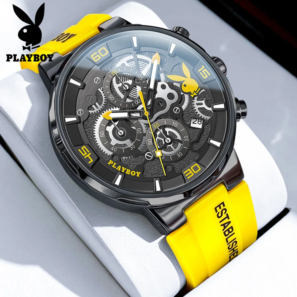PLAYBOY 3063 Men's Quartz Watch, Stylish Design