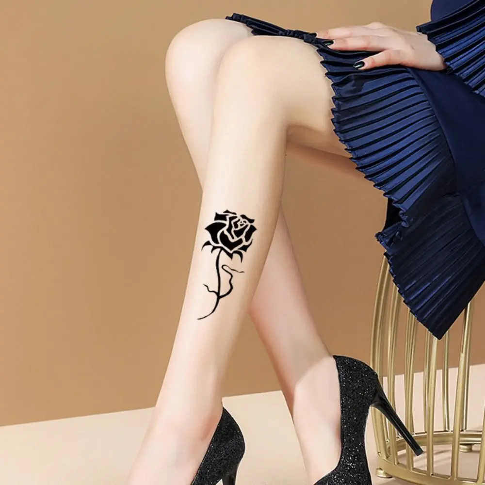 5/10/20/30/50 قطعة الورد/الفراشة نمط المؤقتة لصاقات وشم ثلاثية الأبعاد الملمس مقاوم للماء فراشة لصاقات وشم صغيرة