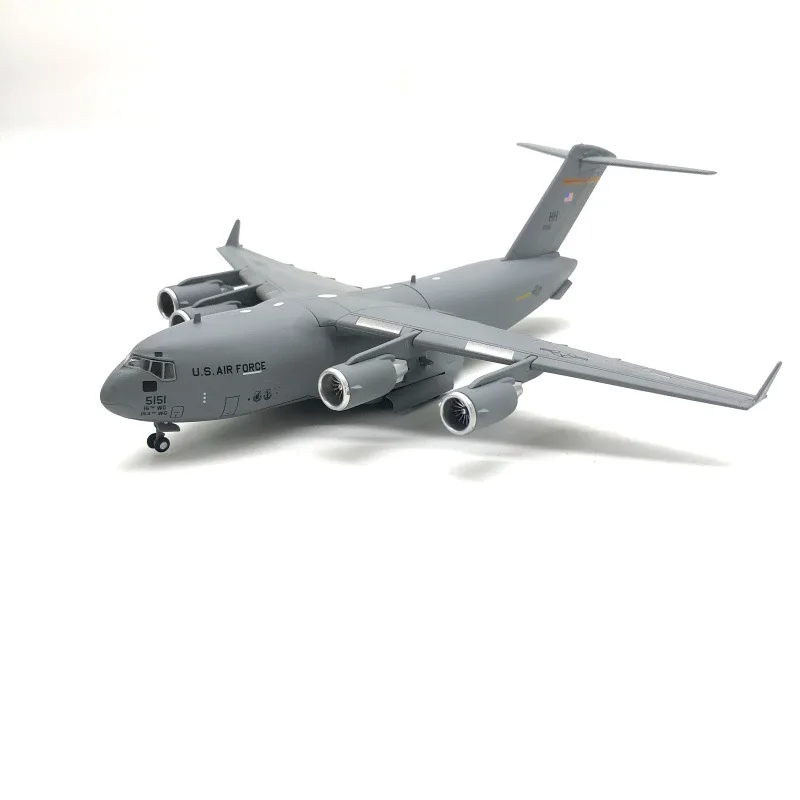 1/200 Skala US C-17 C17 Globemaster III Samolot transportowy strategiczny Diecast Metal Model samolotu Dekoracja domu Prezenty dla dorosłych