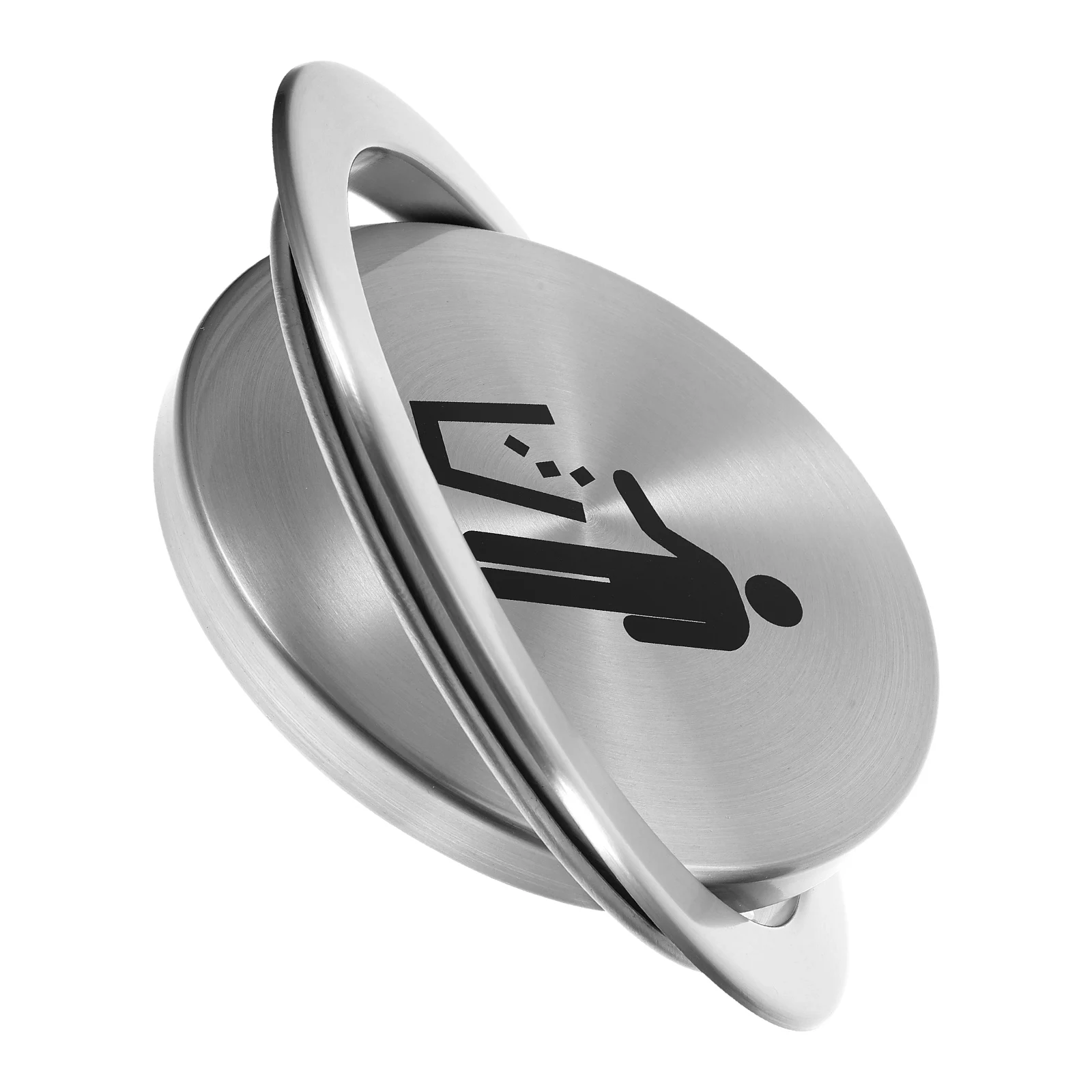 

1pc Stainless Steel Trash Can Lid Kitchen Countertop Cover Swing Top Trash Can Lid Replacement Garbage Bin Home Supplies