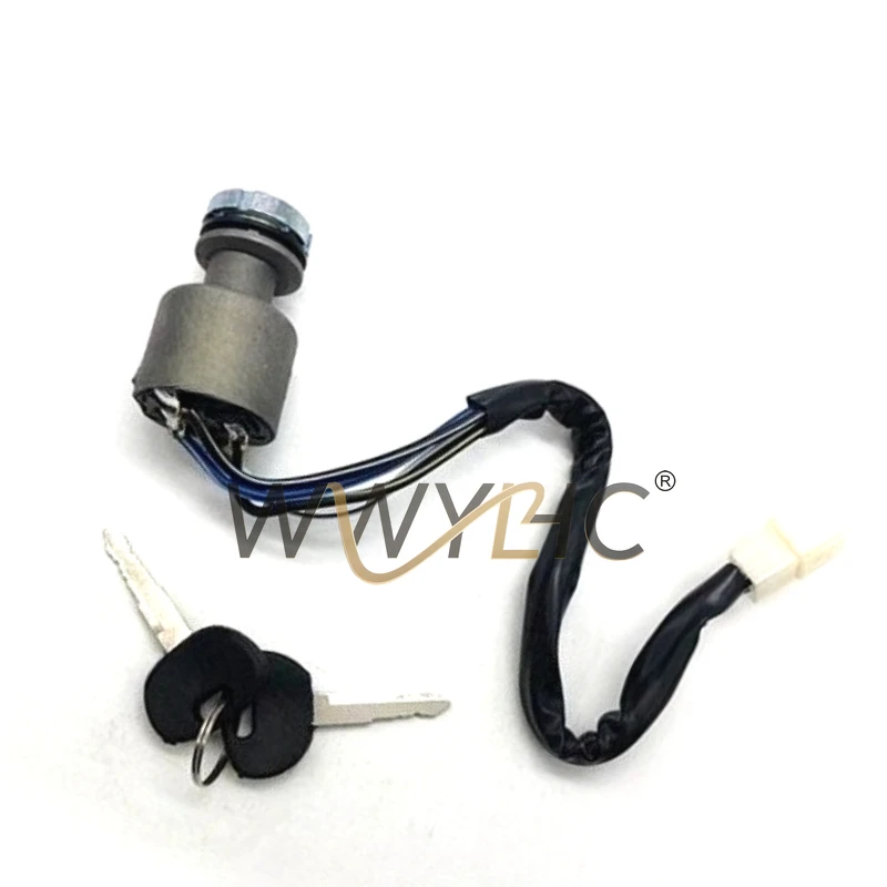 Suitable for Wanhu Tricycle Steering Wheel Ignition Switch, Three-wheeled Motorcycle Accessories Four-wire Electric Door Lock