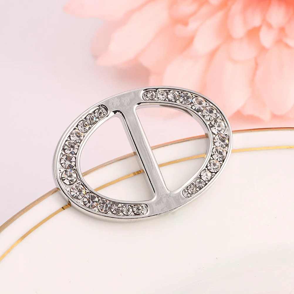 

Alloy Scarf Ring Silver Elegant Classic Lightweight Scarves Clip Shawl Buckle Unique Gift for Christmas Valentine