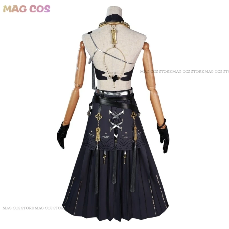 Game Wuthering Waves Sanhua Cosplay WuWa Sanhua Cosplay Costume Wig Anime Party Role Play Outfits Halloween Dress Uniform