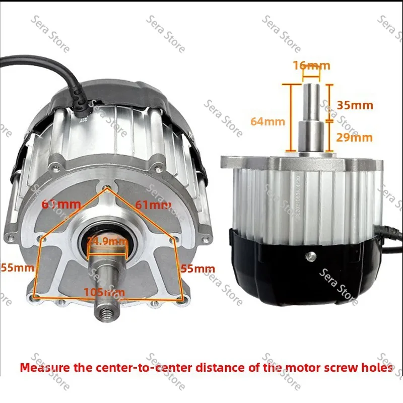 Electric Tricycle Motor 24V 48V550W800W1000W1500W Modified Machinery and Equipment Motor Motor
