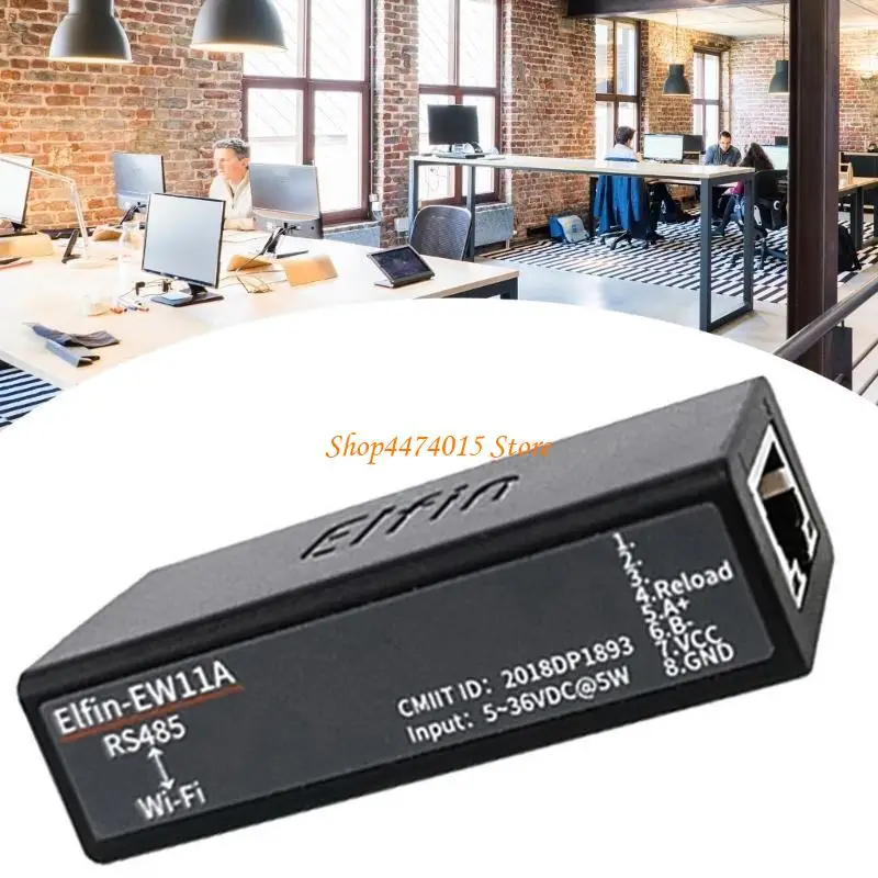 

K1AA 9-36V EW11 EW11A RS485 Serial Server to WIFI Modbus Serial RJ45 Converter