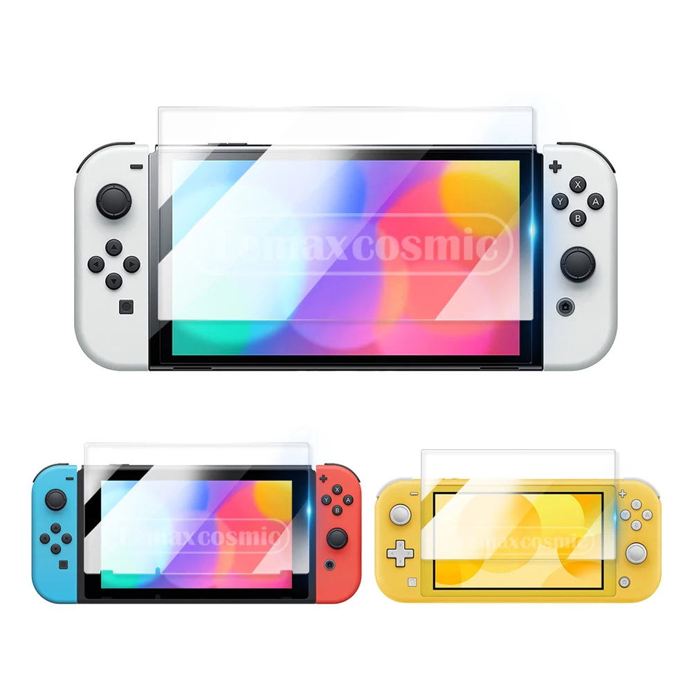 واقي شاشة من الزجاج المقسى LCD طبقة رقيقة واقية لجهاز نينتندو سويتش OLED NS Lite