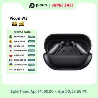 Picun W3 OWS Earphones Wireless 5.4 Gaming Low-Latency 3D Surround Sound Waterproof Sports Ear Hook Bluetooth 5.4 APP ENC HD Mic