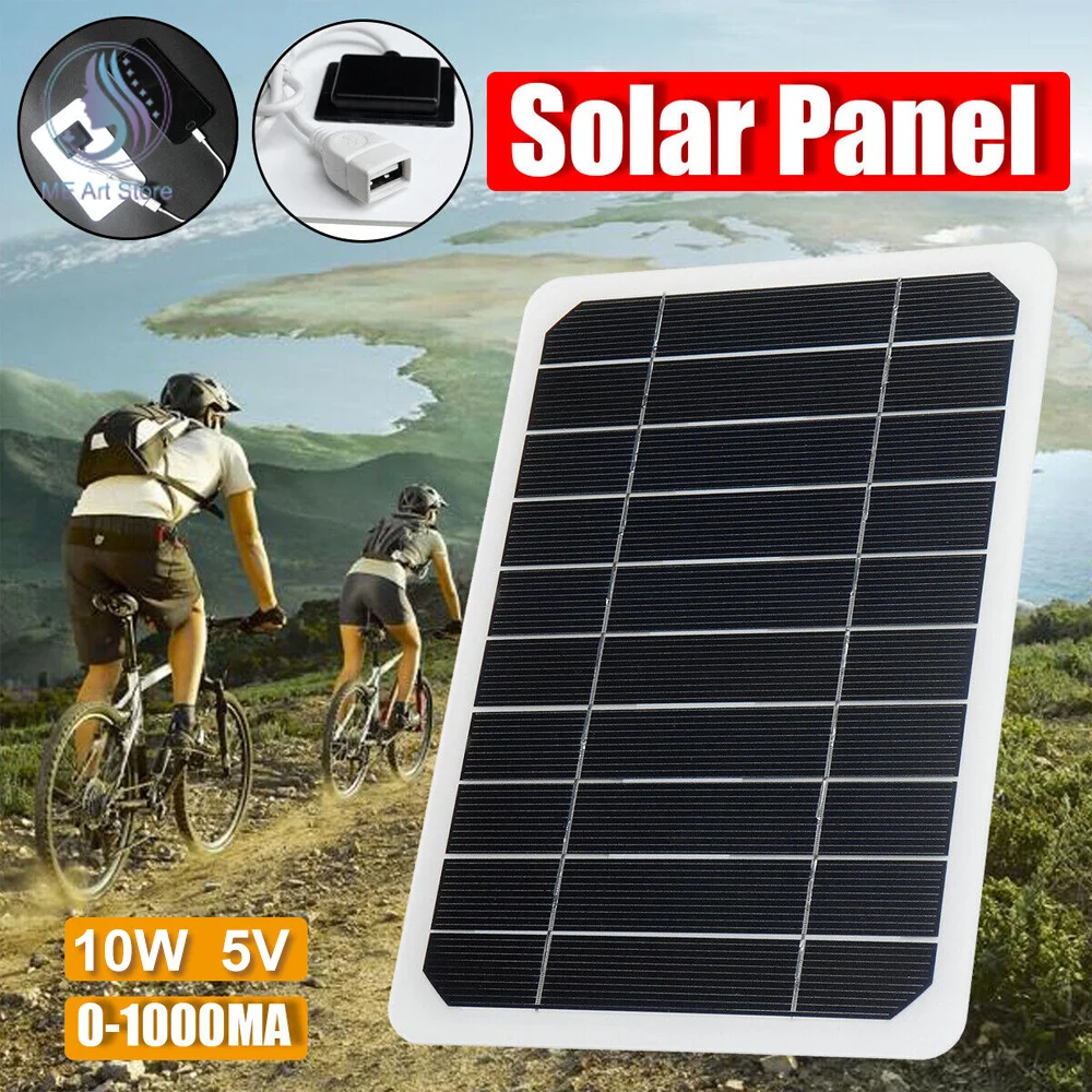 10W pannello solare portatile fai da te 5V cella di batteria modulo caricabatterie solare energia esterna escursione pesca torcia piastra per