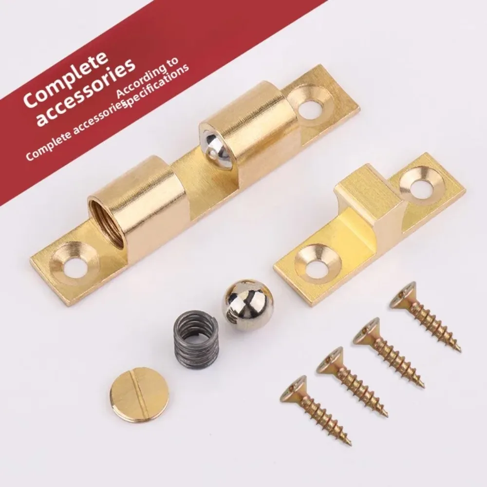 تصادم الباب النحاس النقي الاصطدام حبة قفل مشبك خزانة ملحقات الباب التبديل غير المغناطيسي إغلاق قفل مشبك