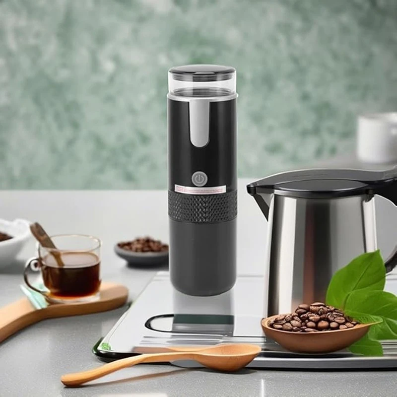 Portable Wireless Coffee Maker For K Cup Capsules Small Electric Coffee Maker One Button Operated For Camping Picnic Outdoor Use