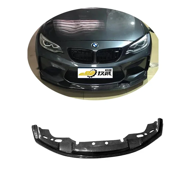 For 2016 - 2019 BMW M2 M2C f87 refitting front bumper MTC style real carbon fiber front lip spoiler lower lip