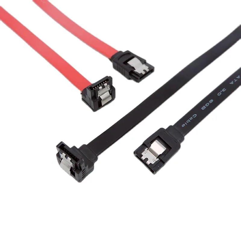 Straight Right-angle SATA Cable 3.0 To Hard Disk Drive SSD HDD Sata 3 wire For Asus MSI Gigabyte Motherboard High Speed lead e1