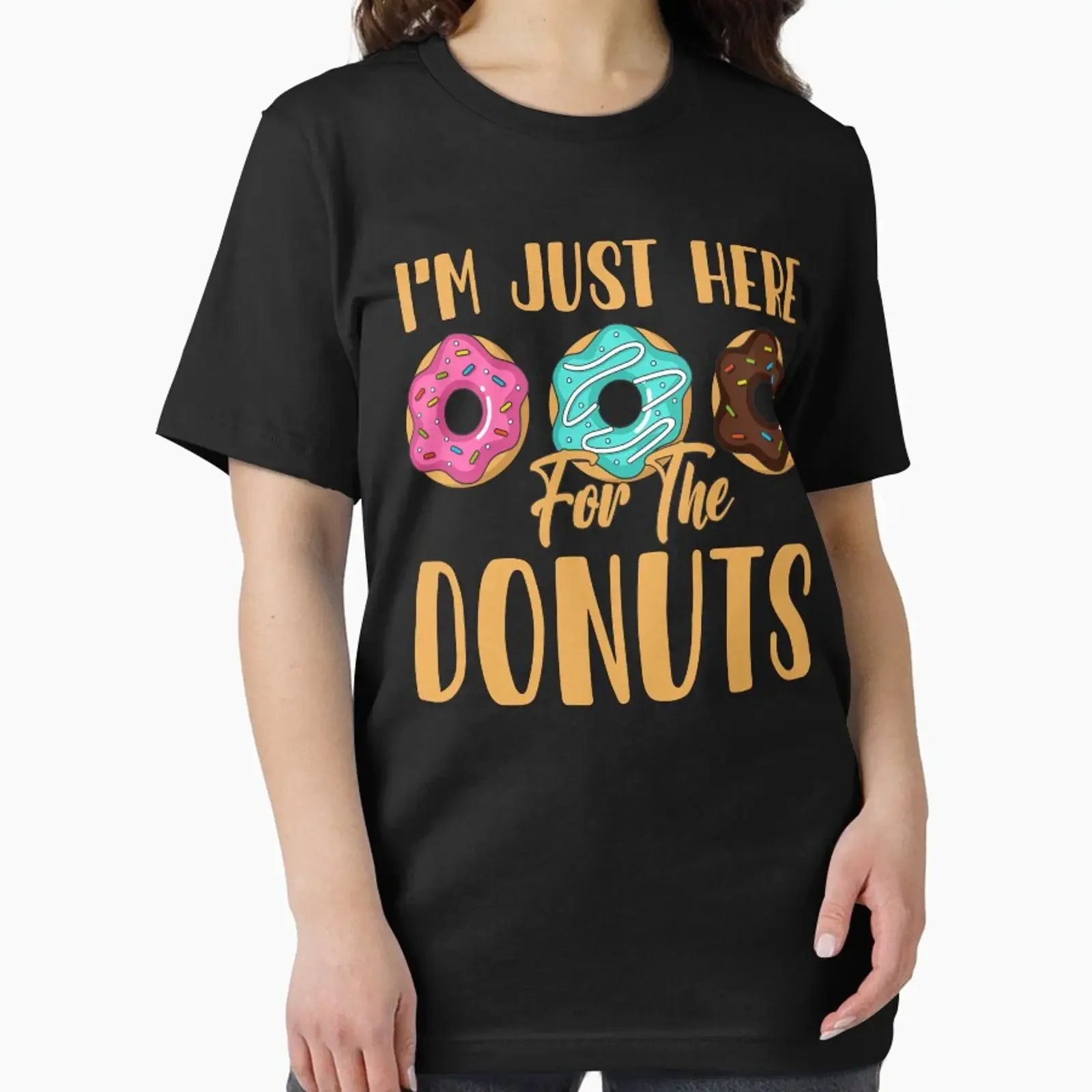 Estoy Solo por las Donas, Donuts, Postre Dulce, Regalo Bonito para Amantes de las Donas, diseñado y vendido por Mehdi Art, estilo vintage lavado.